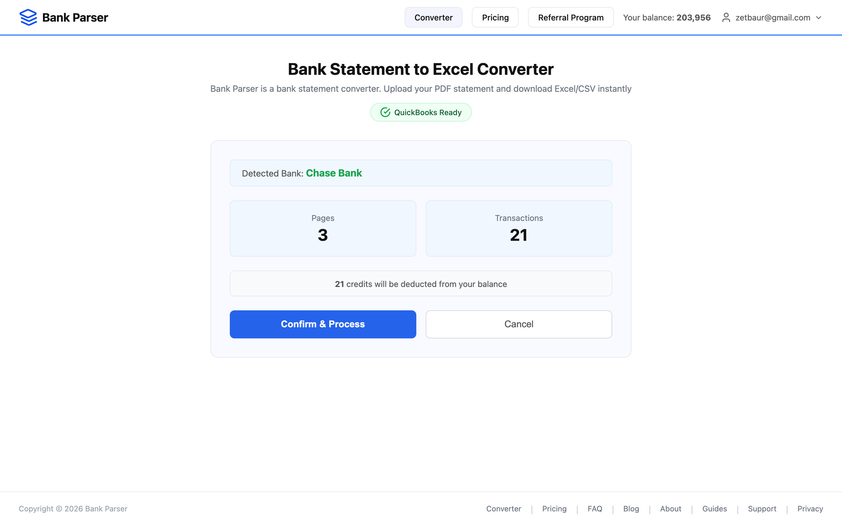 Automatic bank detection - Capital One statement identified